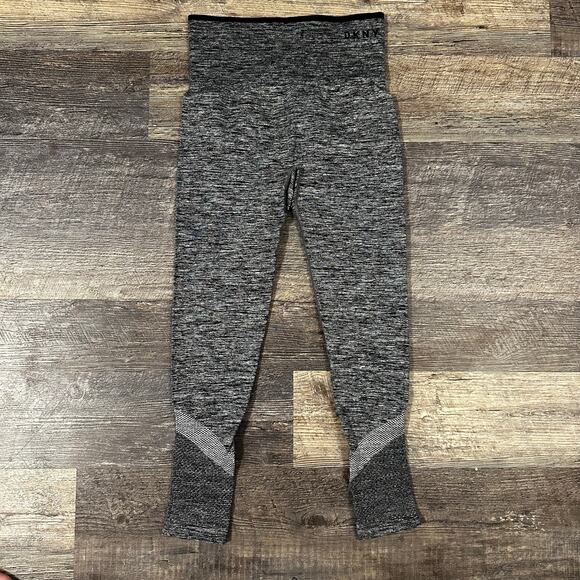 Dkny Pants - DKNY Sport Women's Gray Solid Stretch High Rise Athleisure Leggings Size XS